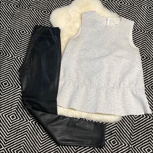 H&M peplum top | sz M |